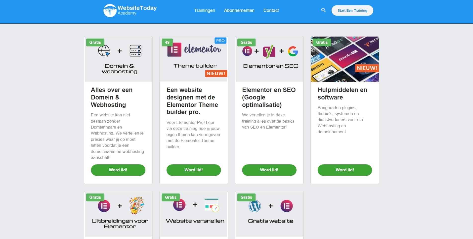 Gratis Elementor training voor beginners!