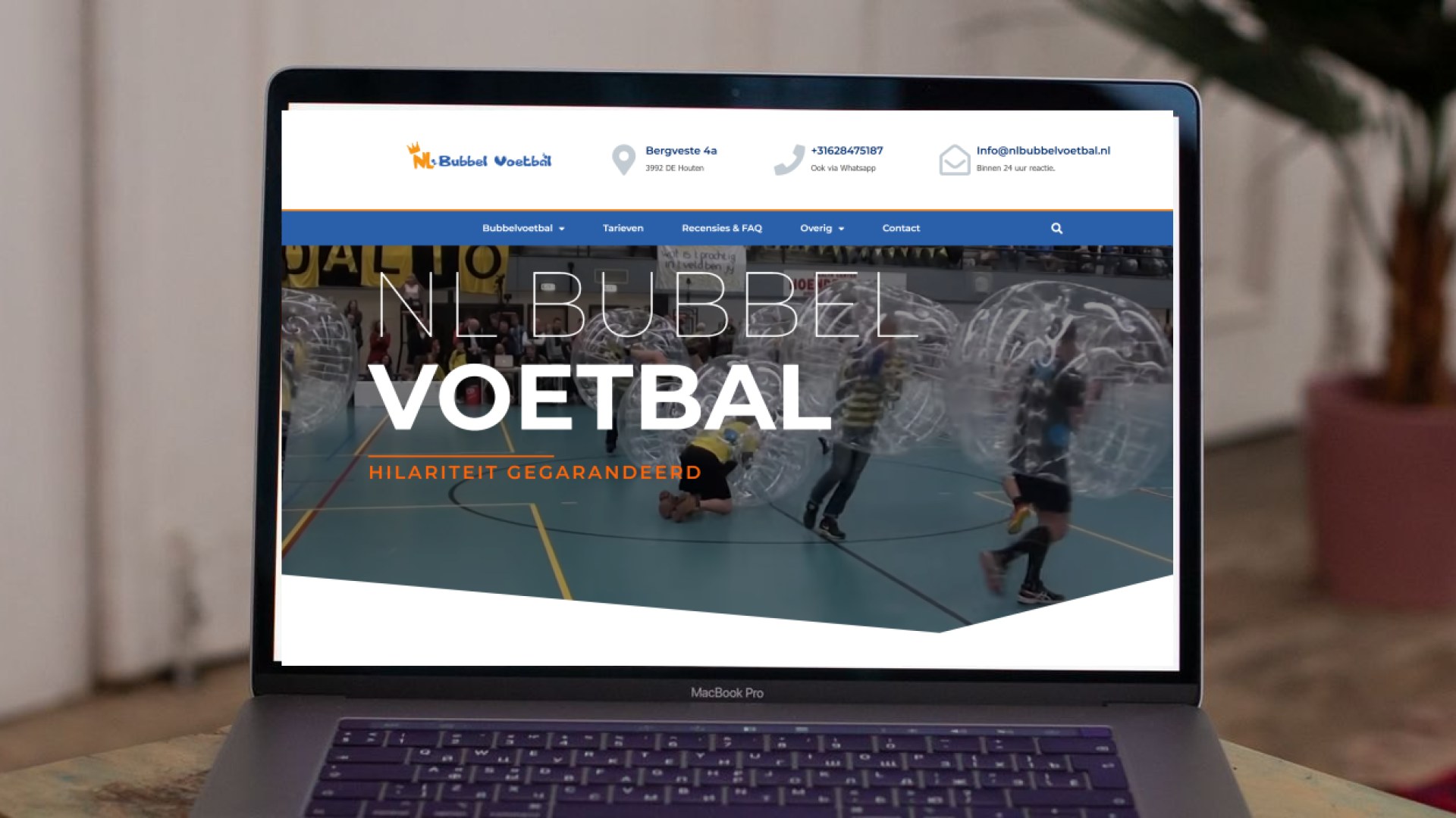 NLbubbelvoetbal.nl - Website door WebsiteToday.nl