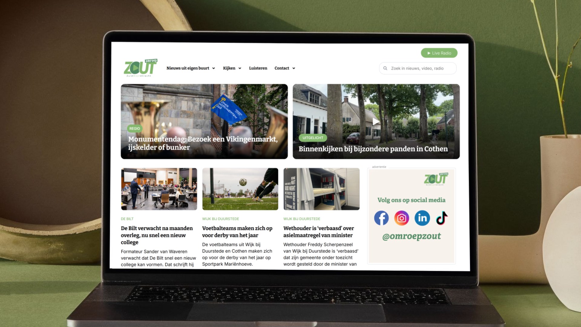 Omroepzout.nl - Website door WebsiteToday.nl